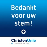 bedankt voor uw stem